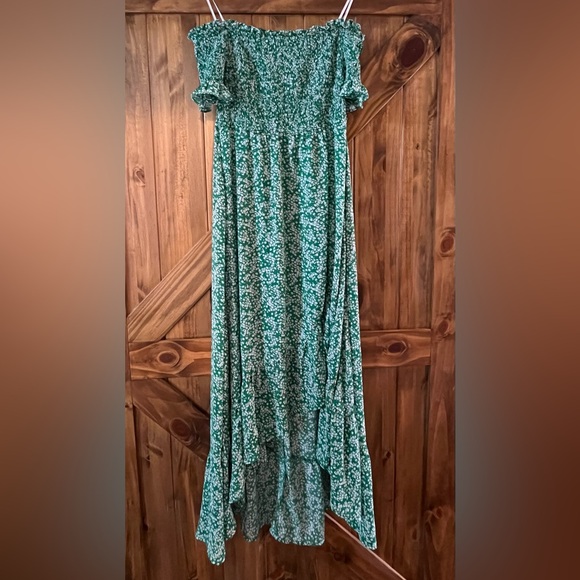 Lulu’s M Green Floral Midi Dress - Picture 5 of 8